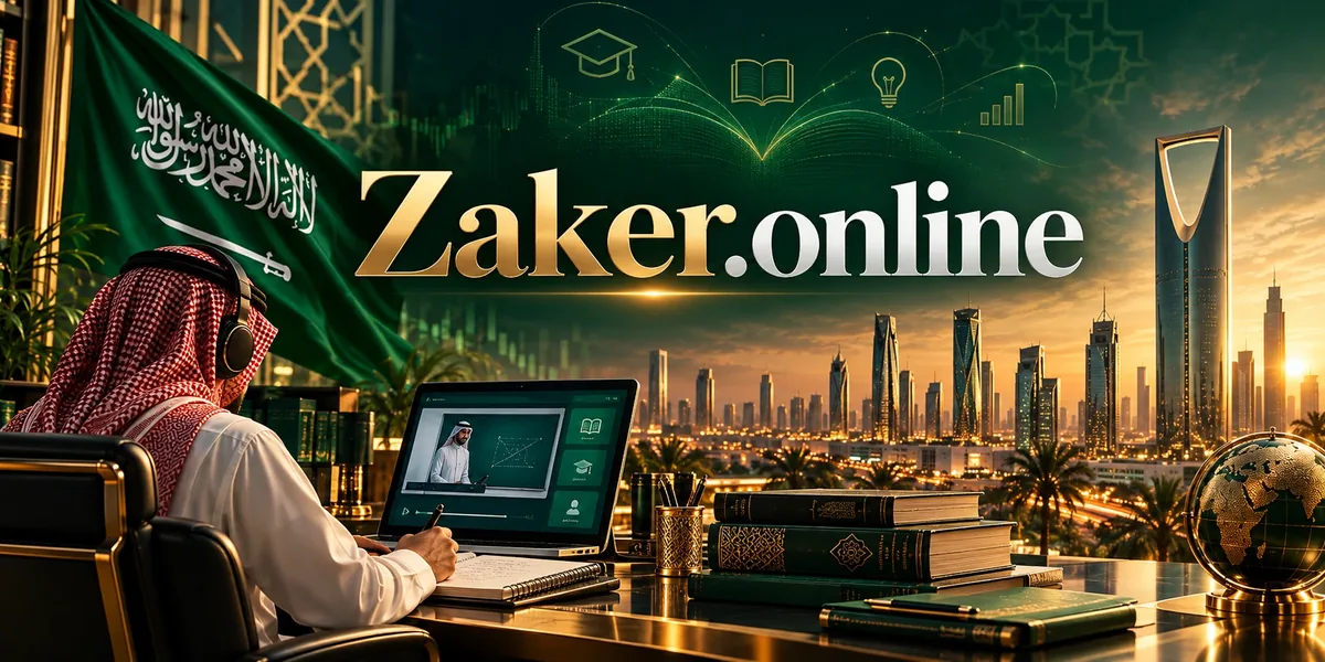 Zaker.online brand image, representing online study and exam preparation