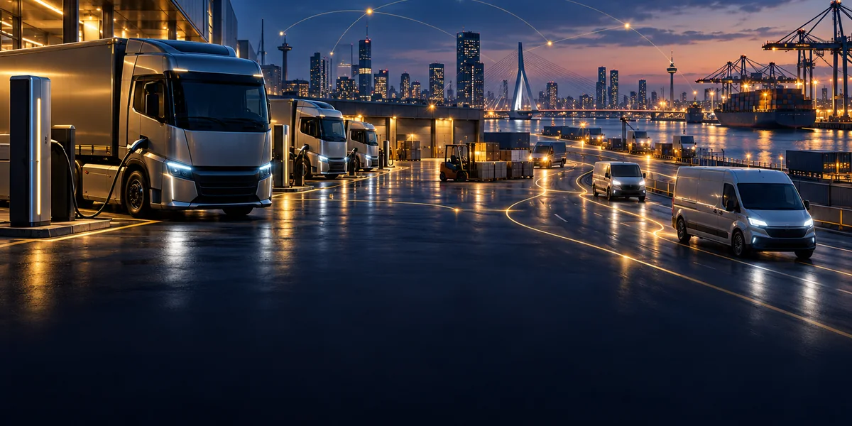 Connected electric commercial vehicles in a Dutch logistics fleet